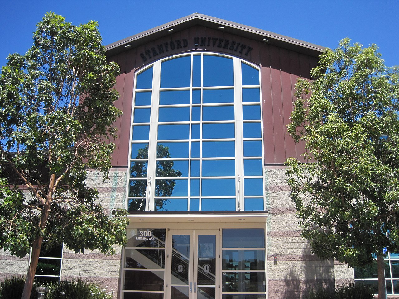 Arrillaga Family Rowing and Sailing Center — The Stanford Rowing and Sailing Center along Redwood Creek in Redwood City, California.