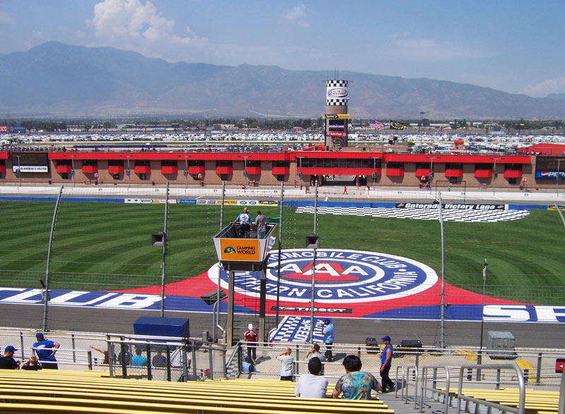 Auto Club Speedway — View of Auto Club Speedway from center of the grandstand.