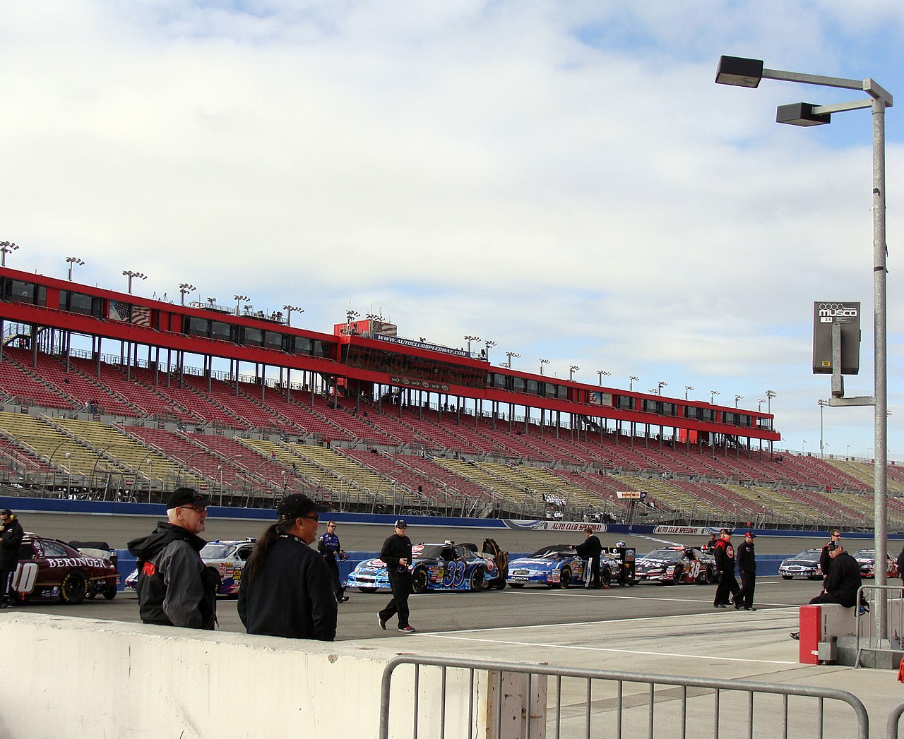 Auto Club Speedway — Auto Club Speedway From Pit Road During Nationwide Series Qualifying