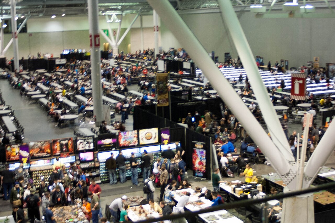 Boston Convention and Exhibition Center — Boston Convention and Exhibition Center during PAX East 2011, looking down into the central main hall being used as the Tabletop gaming area