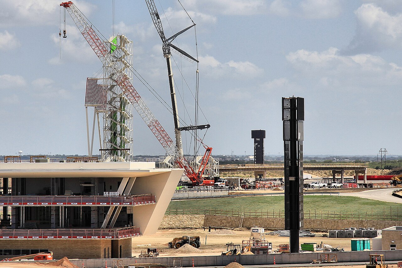 Circuit of the Americas — The observation tower under construction at Circuit of the Americas.