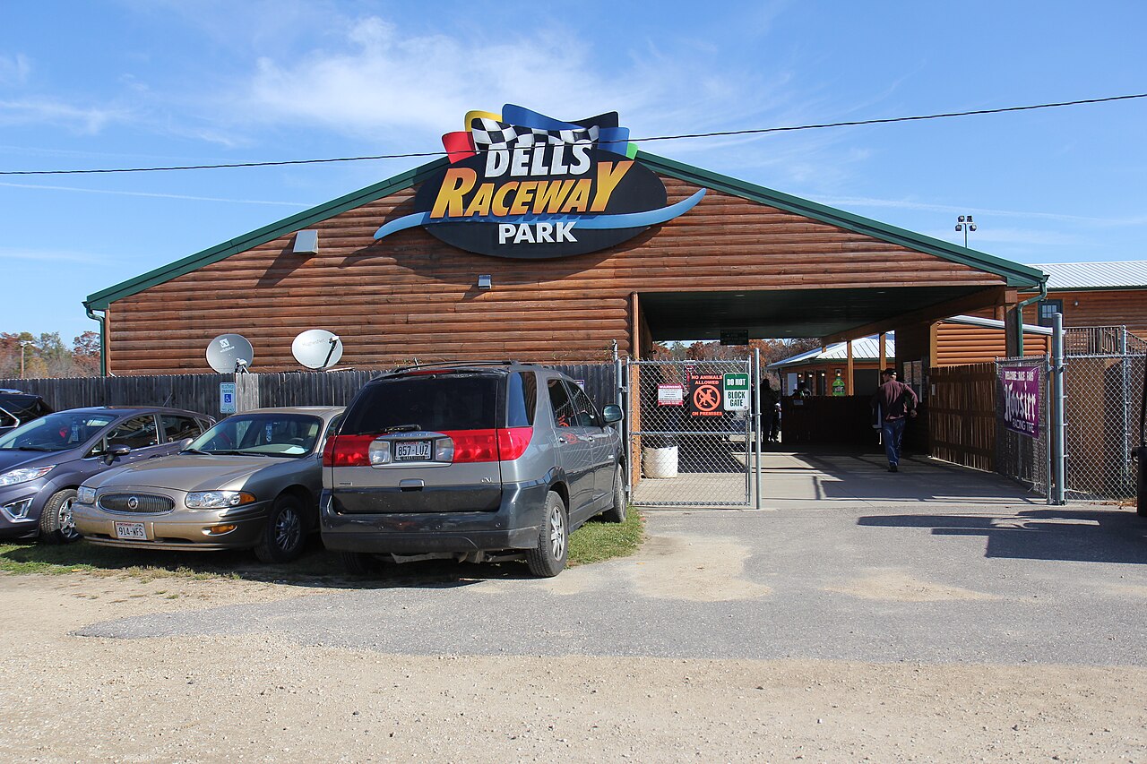 Dells Raceway Park — The main building at w:Dells Raceway Park.