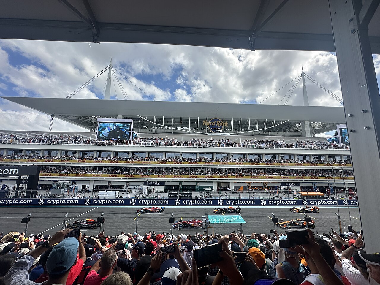 Grand Prix of Miami — Start/Finish Straight at the 2024 Miami Grand Prix