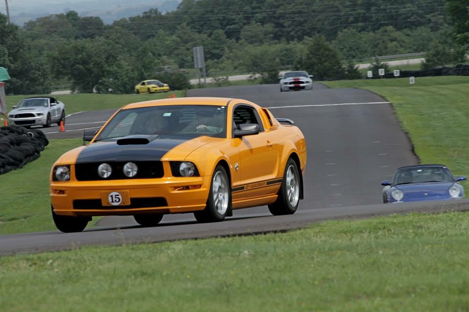 Hallett Motor Racing Circuit (Motorcycle) — 2009 Mustang at Hallett 2014 Shelby Meet