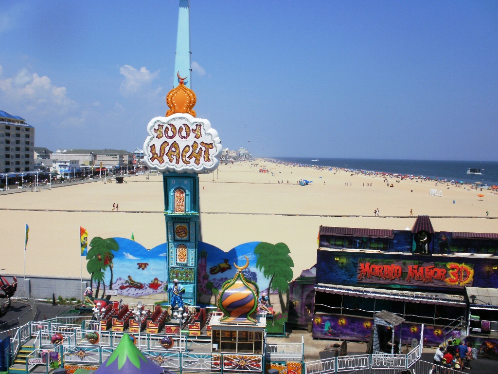 Jolly Roger SpeedWorld — Jolly Roger at The Pier amusement park located directly on the famous Ocean City beach.