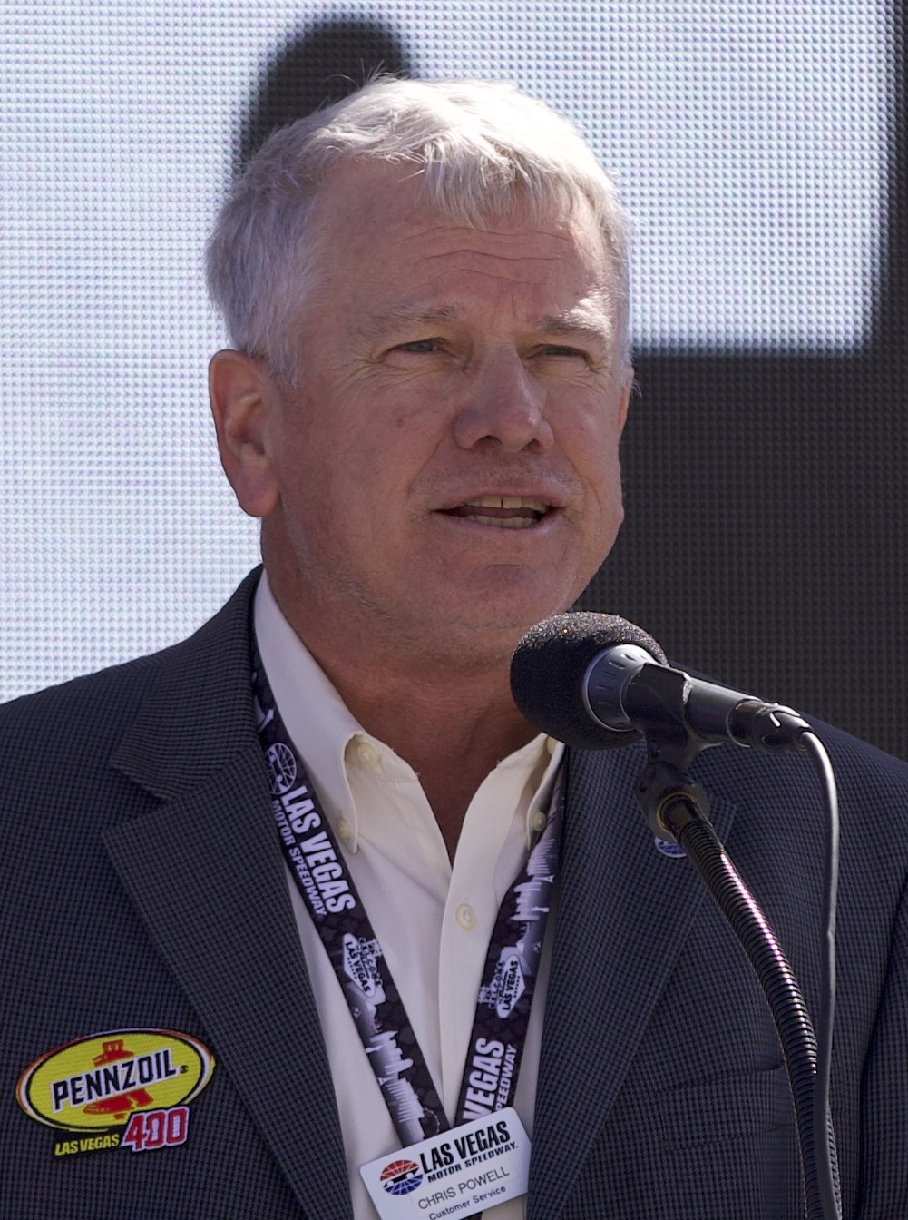 Las Vegas Motor Speedway — Las Vegas Motor Speedway president Chris Powell in 2024